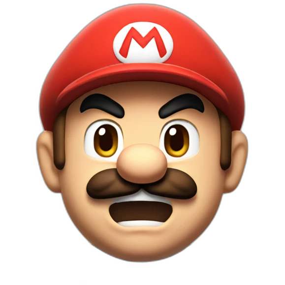 Angry Mario emoji