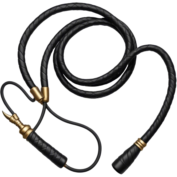 Black bull whip emoji