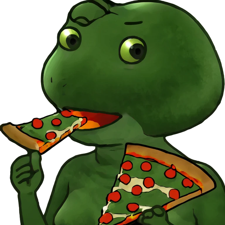 A girl eating pizza  emoji