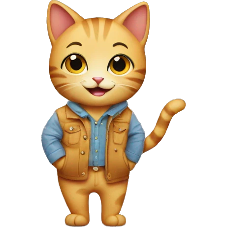 happy gay cat on a clothing shopping spree emoji