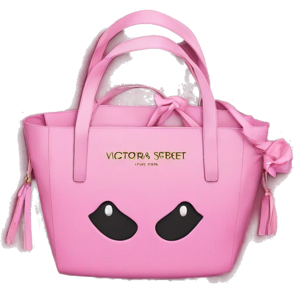 Victoria’s Secret bag pink  emoji