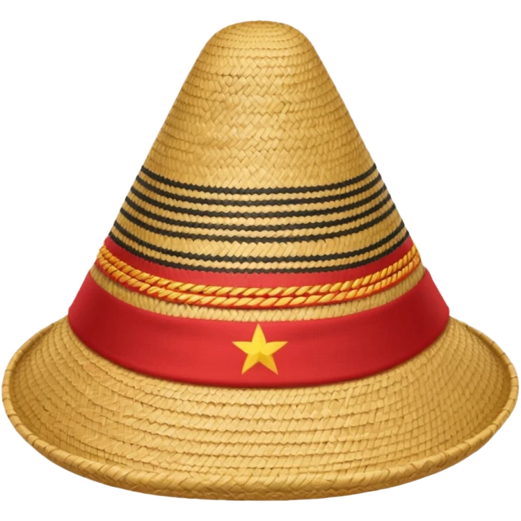 Vietnamese hat of a farmer  emoji