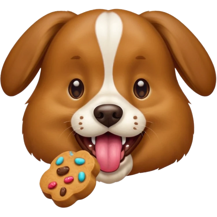 خوردن پیپی یک سگ emoji