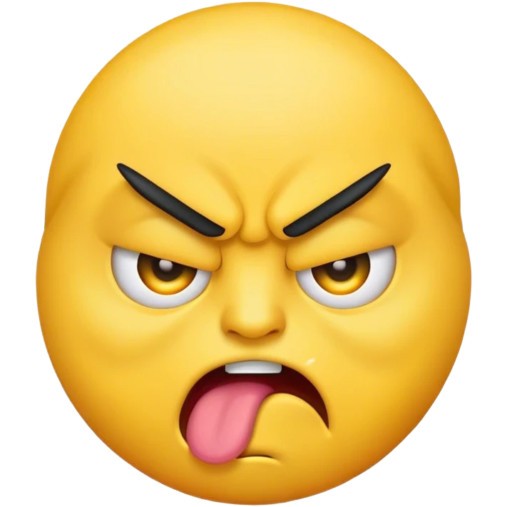 angry sticking out tongue emoji emoji