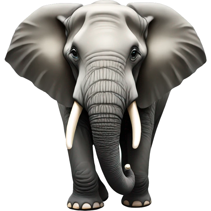 Hyper realistic elephant emoji