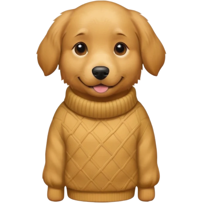 dog wear a sweater emoji