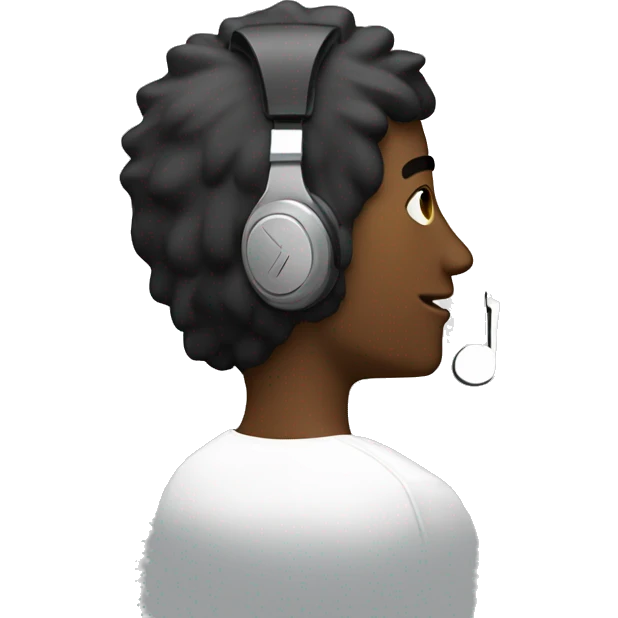 Sigma male listening to music emoji
