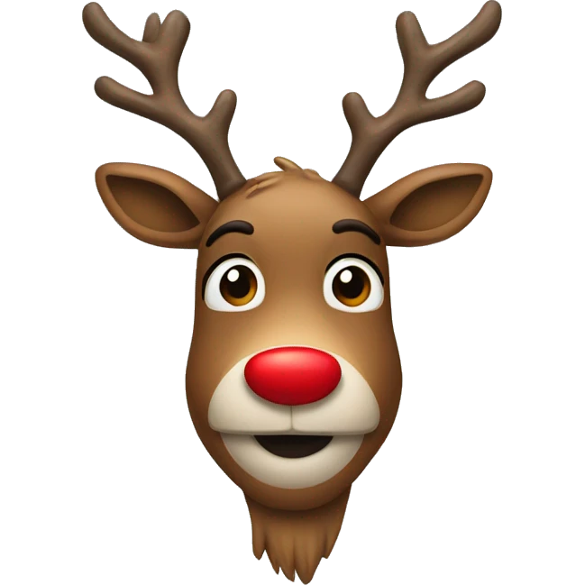 Red Nosed Reindeer emoji