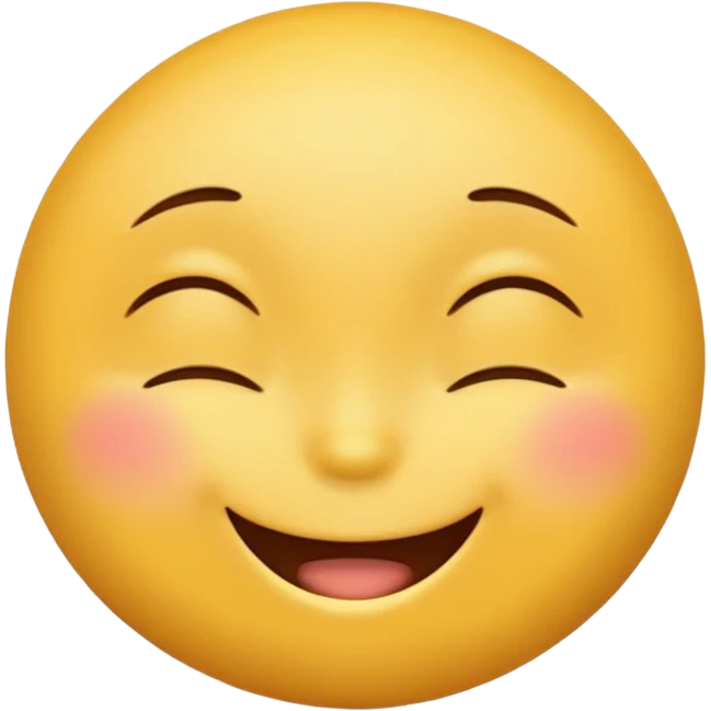 emoji yellow cute face smiling, remove the white part of the eyes emoji