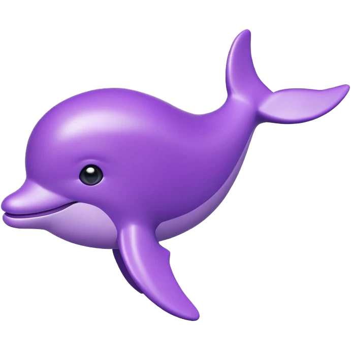 Purple Dolphin toy emoji