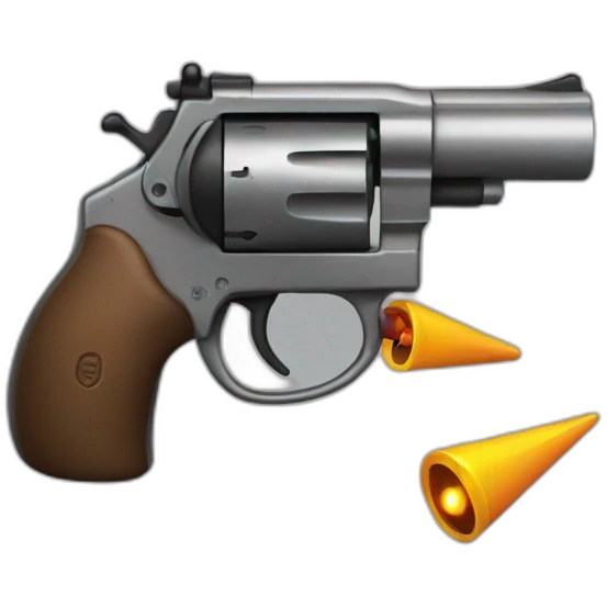 mouse cursor shooting with a gun emoji