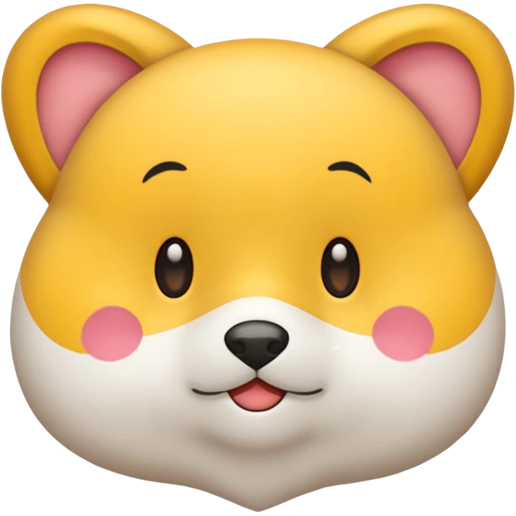 ふわふわした白い生き物 emoji