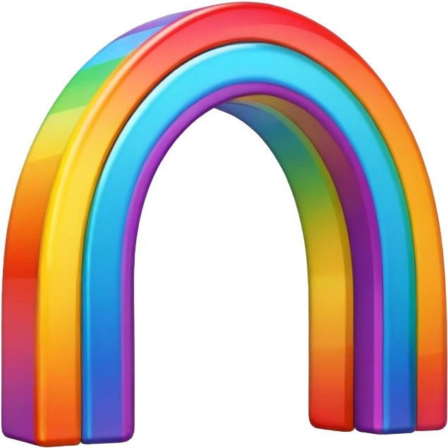 Like the regular rainbow emoji but mirrored emoji
