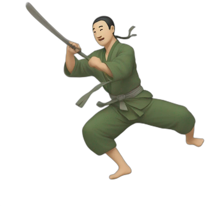 man doing juiji-tsu emoji