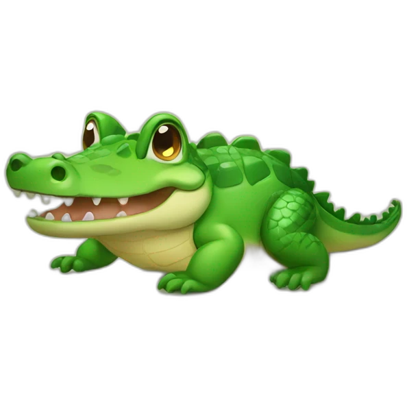 cute crocodile  emoji
