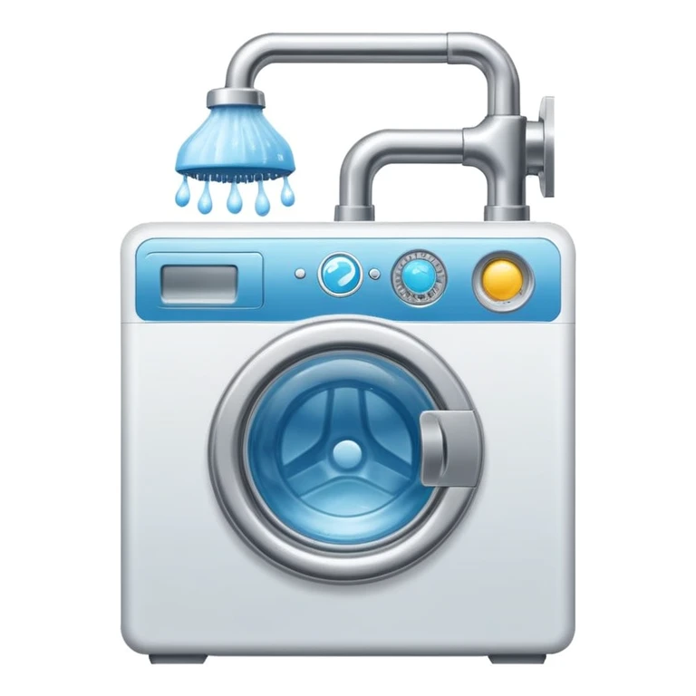 A Telegram Mini App logo for coordinating shared resources (shower bookings, washine machine usage) in a shared house with 10 residents.

 emoji
