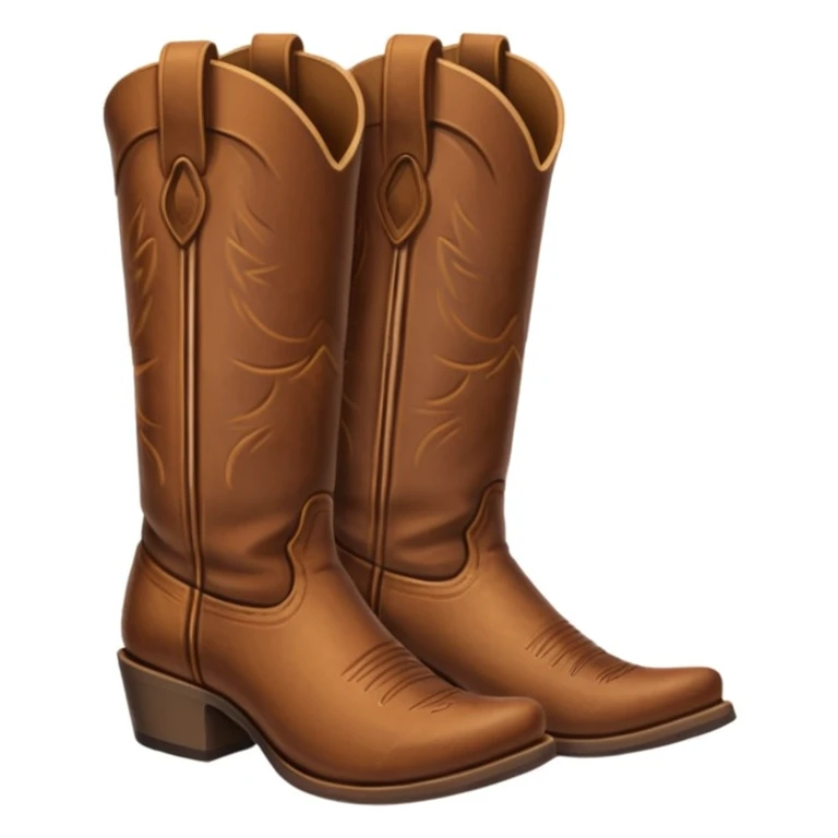 Cowboy boots emoji