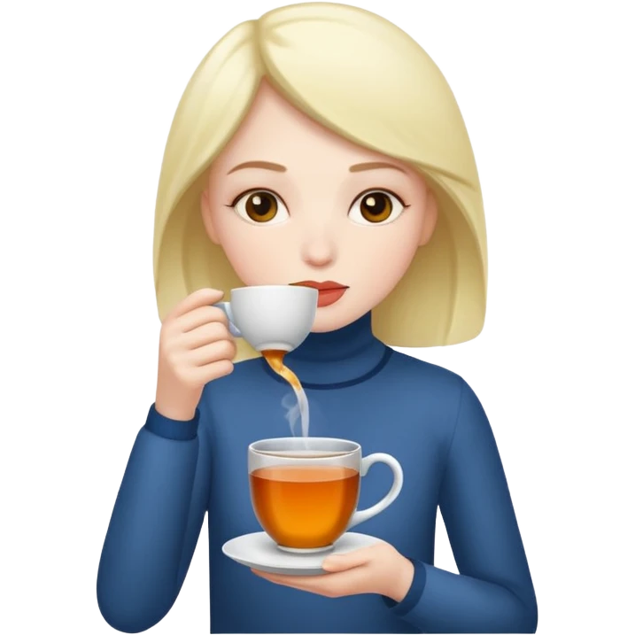 sipping tea emoji