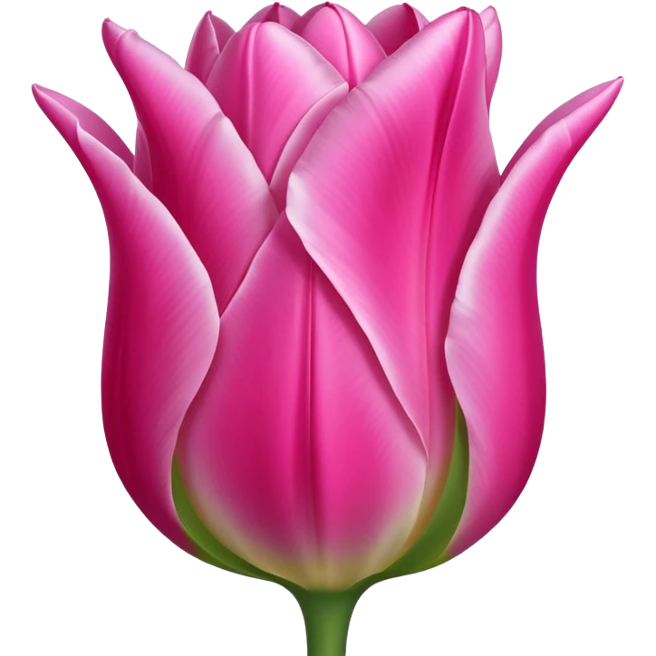 Pink tulip emoji