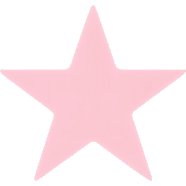 star with a soft glow, pink, no background emoji