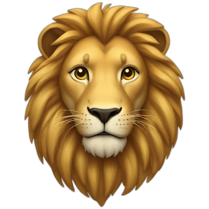 Un lion emoji