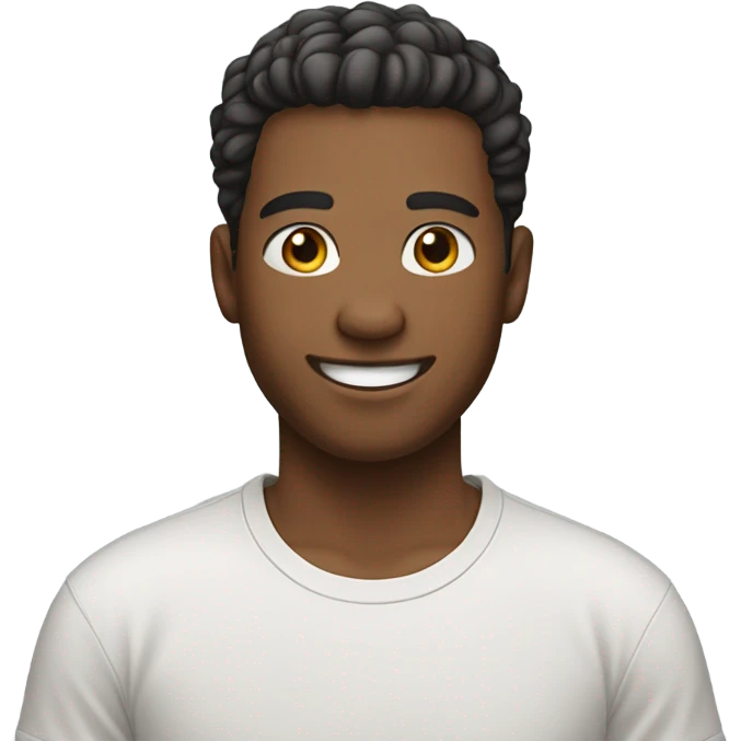 casual portrait of young man emoji