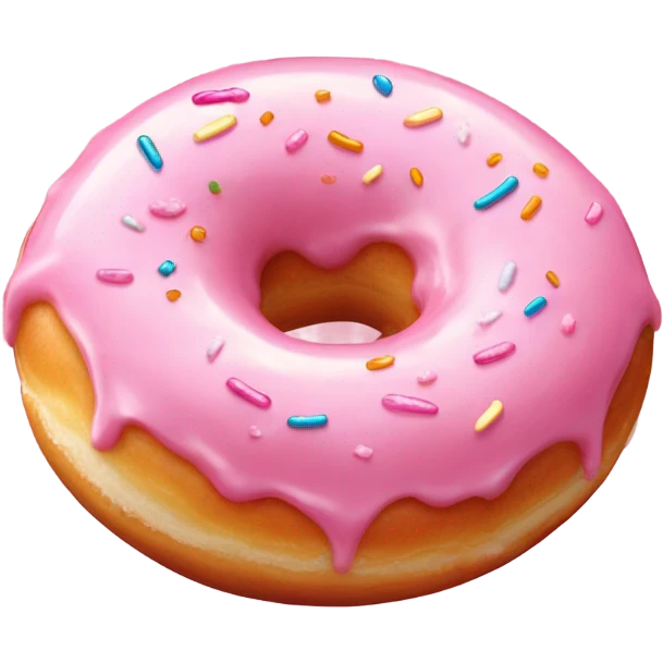 Pink Glazed Donut emoji