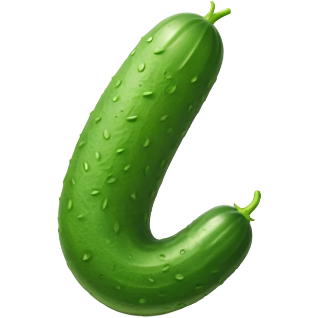 dildo-shape Cucumber emoji