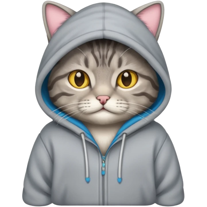 cat with hoodie emoji