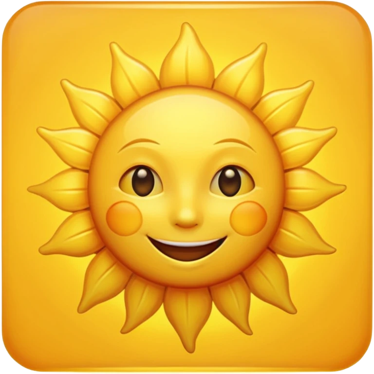 smiling sun emoji, bright and cheerful emoji