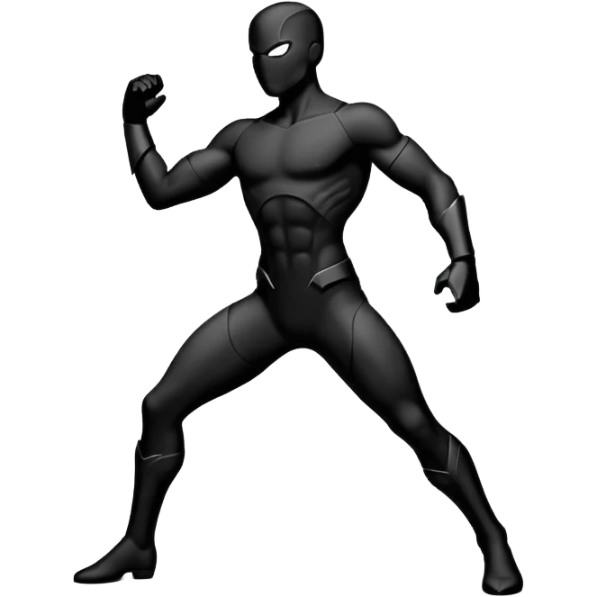 create a dnd style invisible_warrior_silhouette.png using 48x48 pixels size emoji