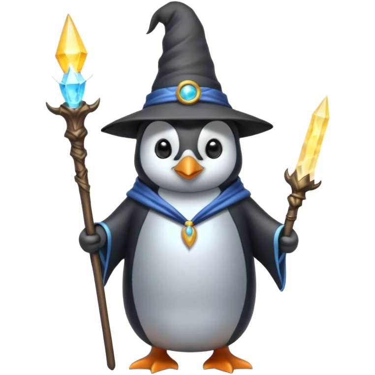 Penguin Wizard emoji