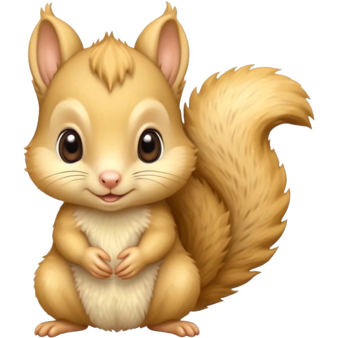 a light yellow baby squirrel  emoji