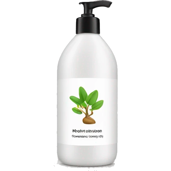 leave-in conditioner bottle with label emoji
