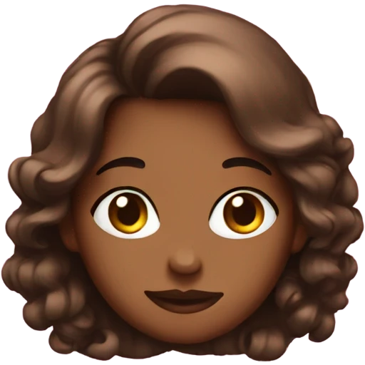 Brown girly stuff emoji