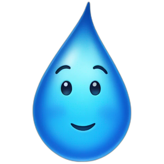 blue waterdrop emoji