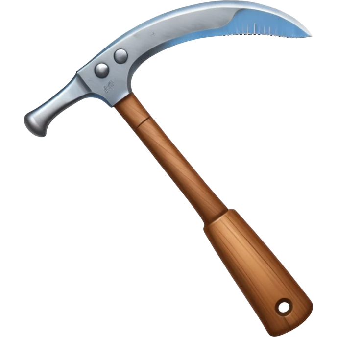 The sickle used by farmers emoji