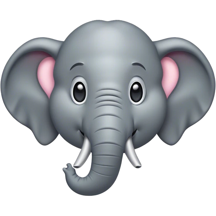 Cinematic Comical Elephant Portrait Emoji, Head tilted dramatically with an exaggeratedly amused expression, featuring a striking gray hide with whimsical wrinkles and wide, expressive eyes full of playful disbelief, Simplified yet hilariously expressive features, highly detailed, glowing with a slightly sassy glow, high shine, dramatic yet playful, stylized with an air of cheeky mischief, bright and endearing, soft glowing outline, capturing the essence of a spirited and over-the-top elephant, so meme-worthy it feels like it could trumpet its way into internet fame instantly! emoji