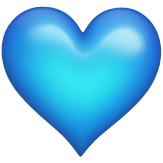 Blue heart emoji