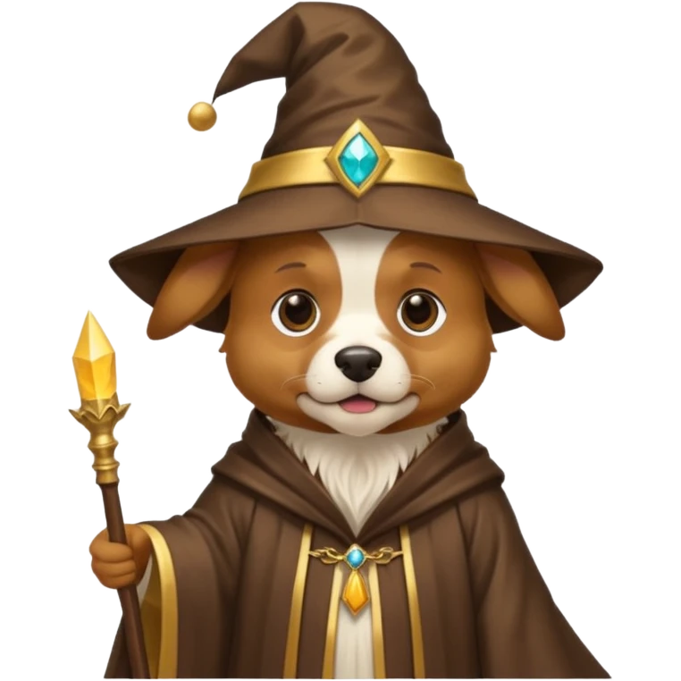 Dog wizard emoji