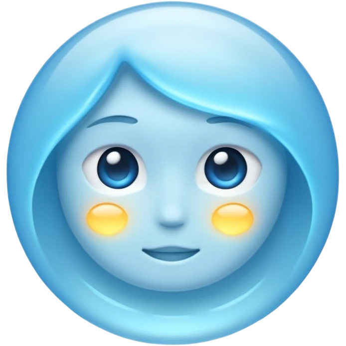 light blue glow emoji