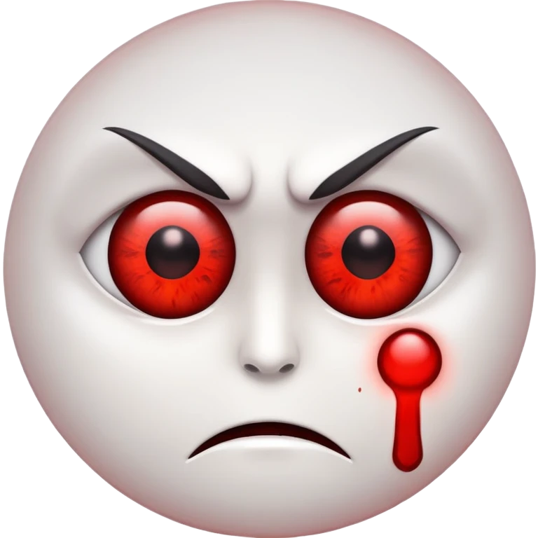 Mad red eyes emoji