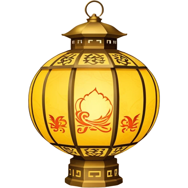 yellow asian lantern emoji