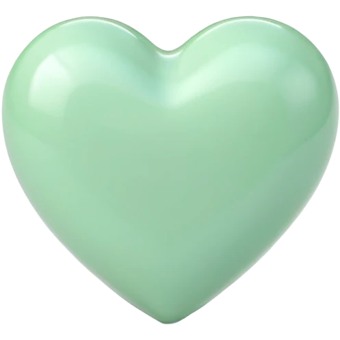 Pastel green heart emoji
