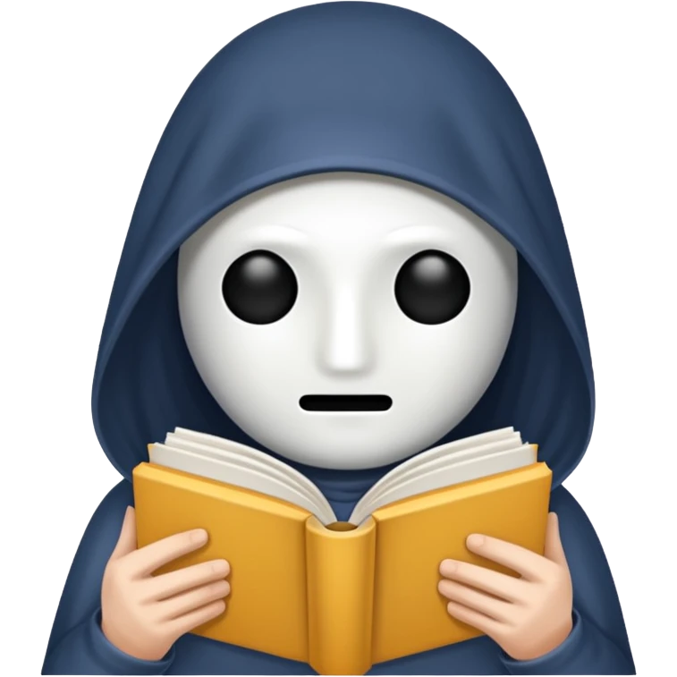 book with no face emoji