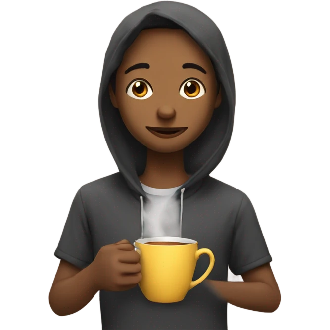 Me drinking tea emoji