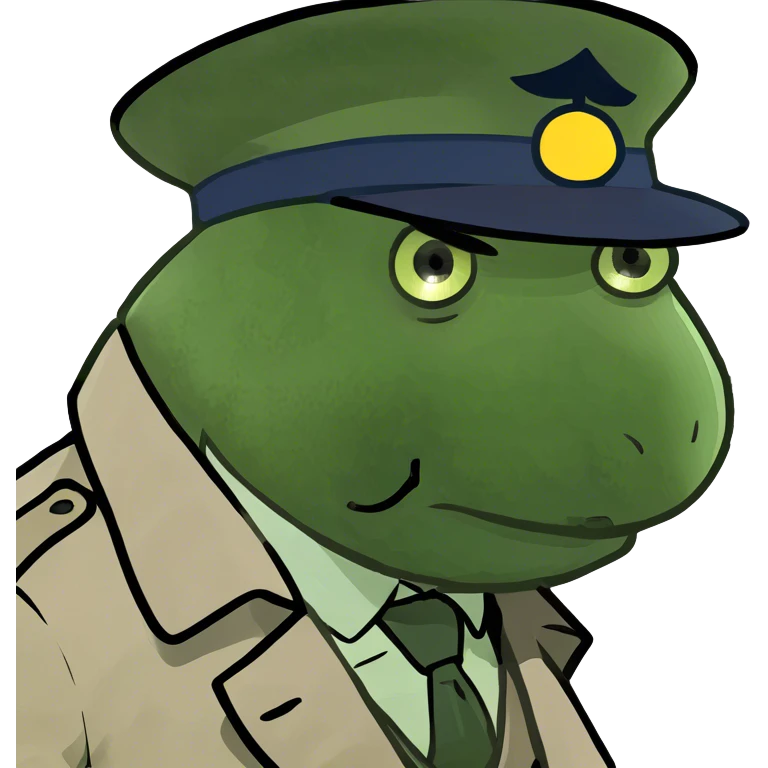 Detective with a tophat emoji