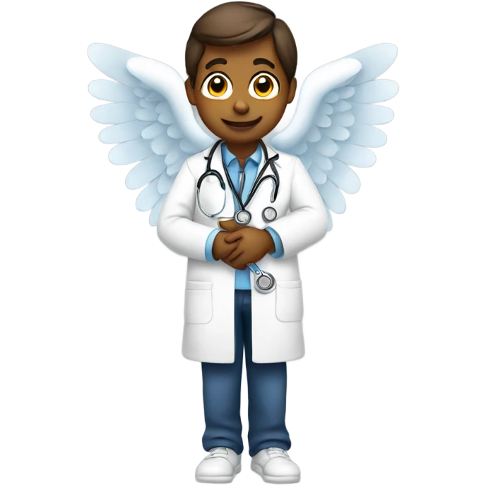 Angel with stethoscope  emoji