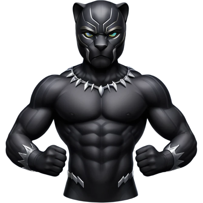 Black panther from far emoji