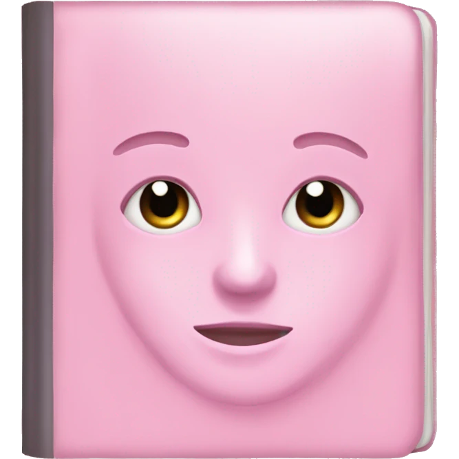 pastel pink journal emoji
